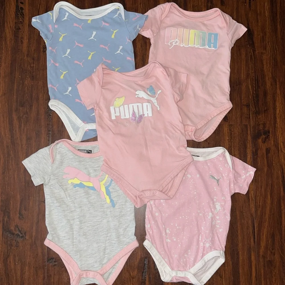Baby Girl Puma 5 Pieces BodySuits